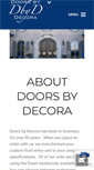 Mobile Screenshot of doorsbydecora.net